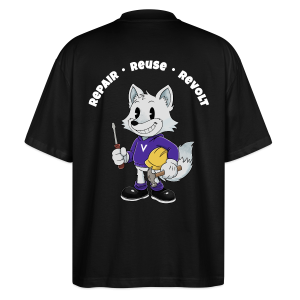 “Vute will fix this” – Oversized Unisex T-Shirt, black, back